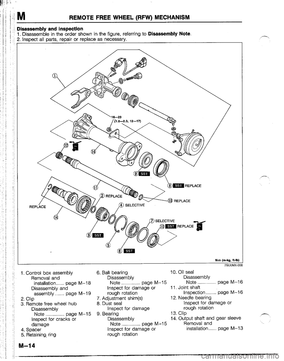 MAZDA B2200 1992  Workshop Manual 