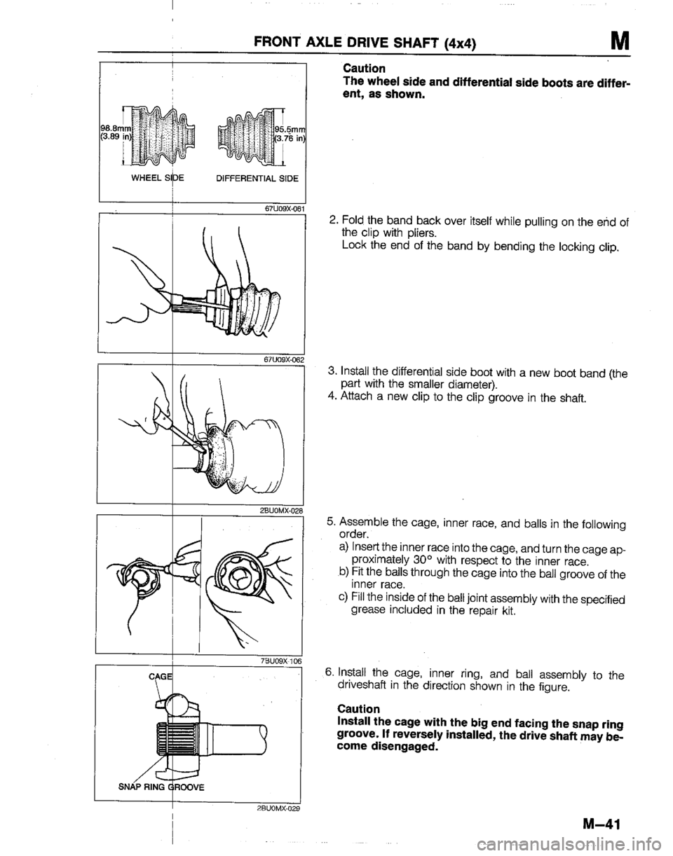 MAZDA B2200 1992  Workshop Manual 