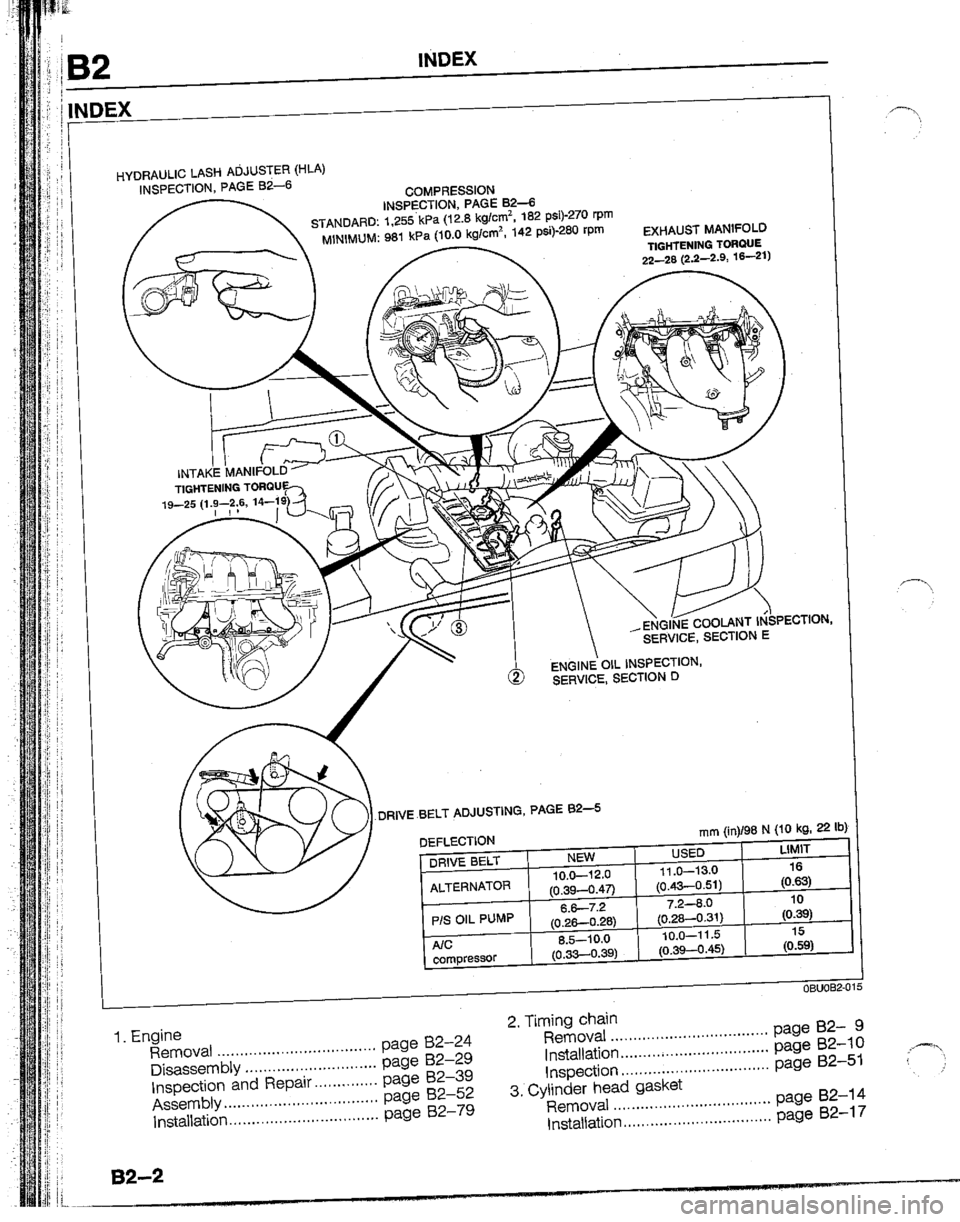 MAZDA B2200 1992  Workshop Manual 