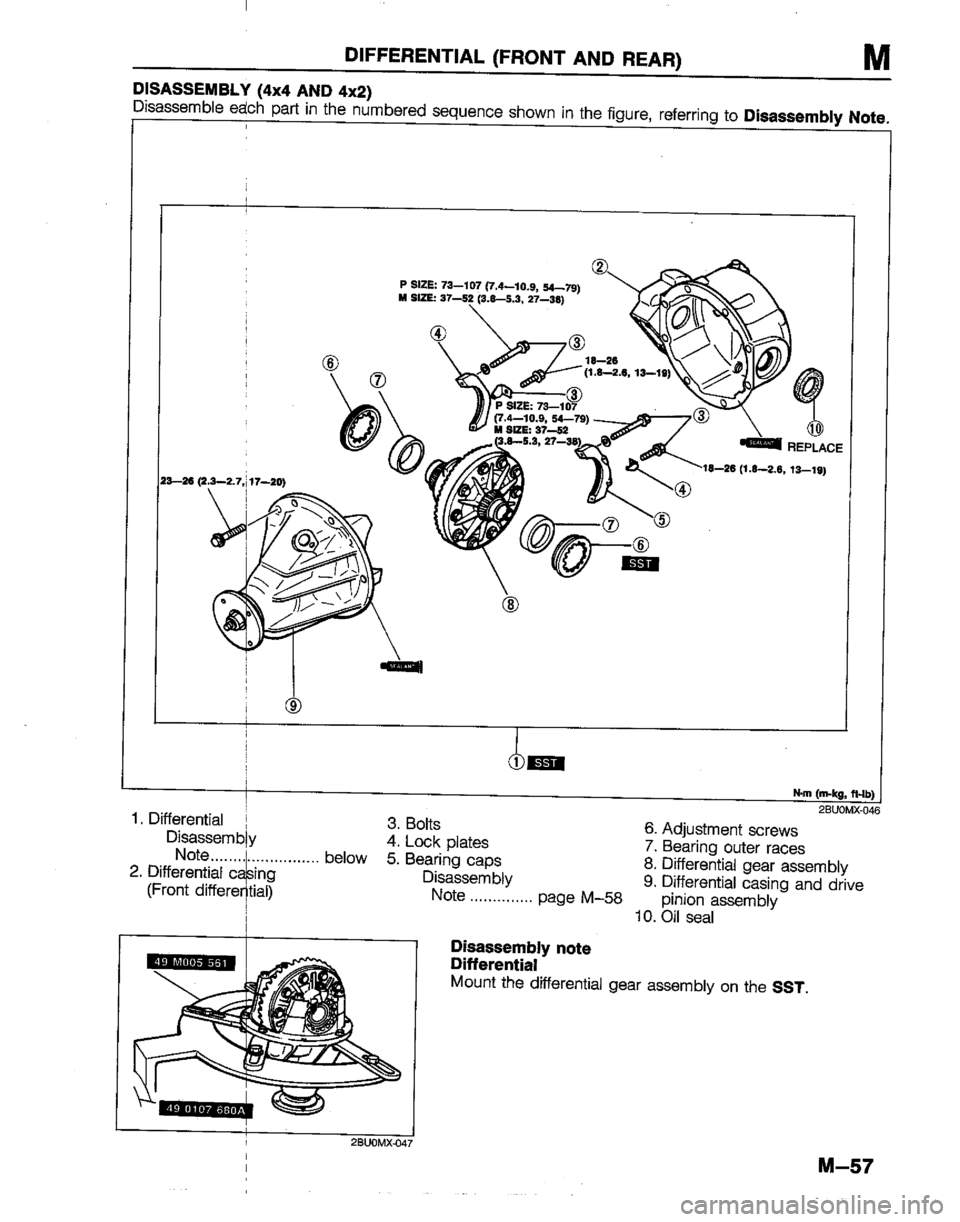 MAZDA B2200 1992  Workshop Manual 