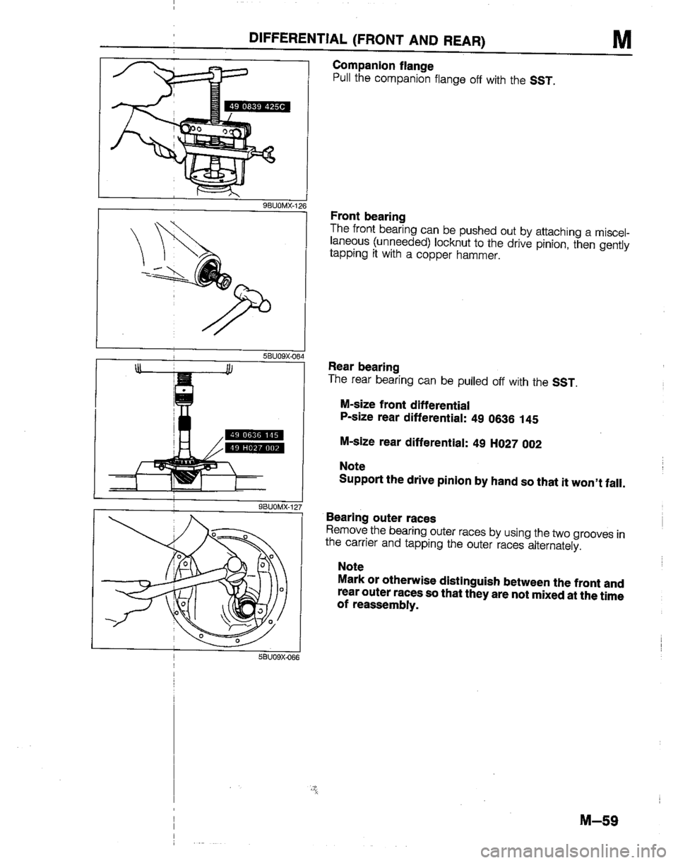 MAZDA B2200 1992  Workshop Manual 