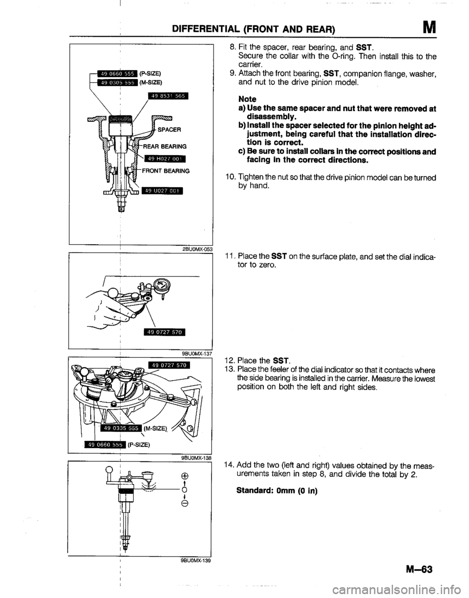 MAZDA B2200 1992  Workshop Manual 
