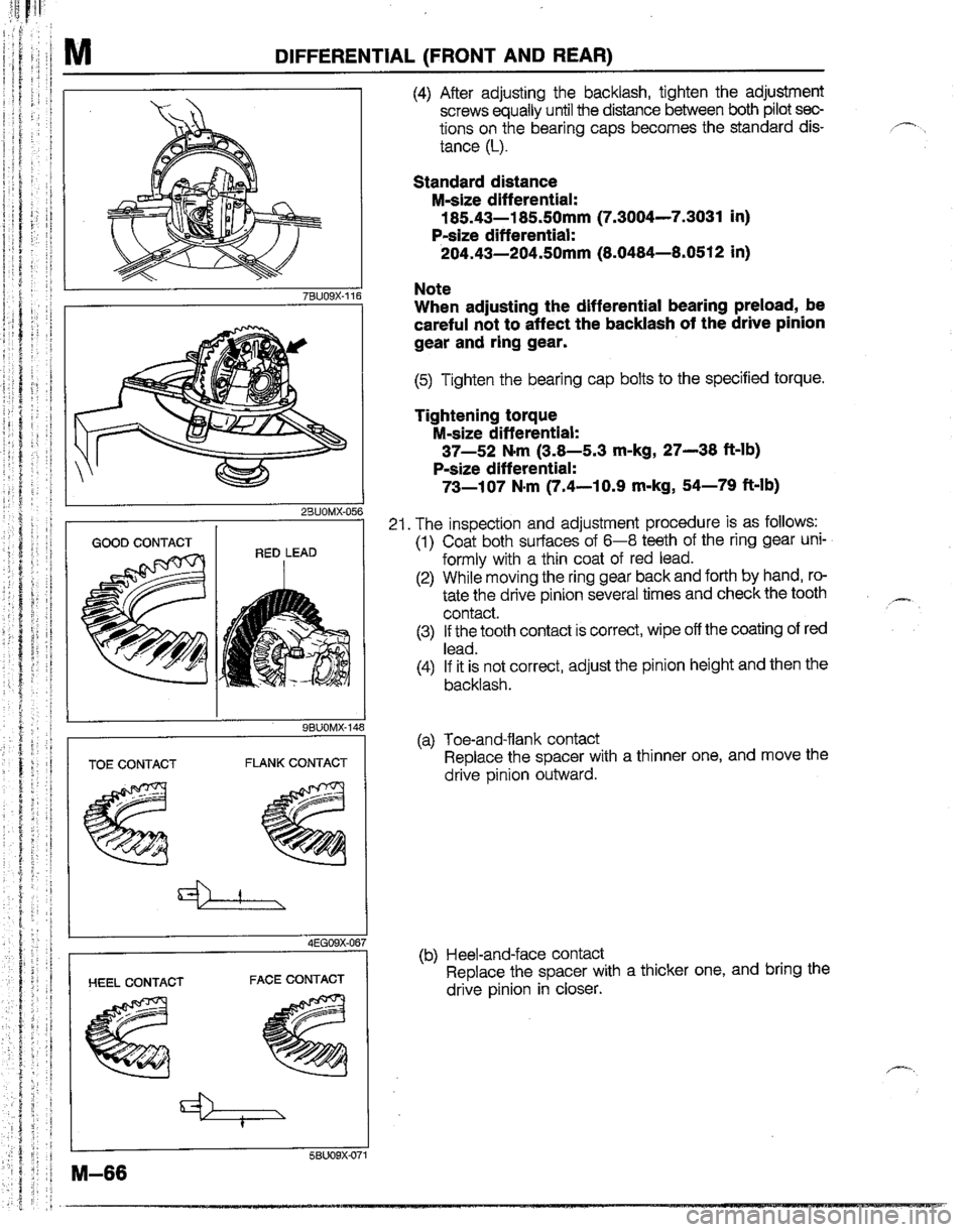 MAZDA B2200 1992  Workshop Manual 