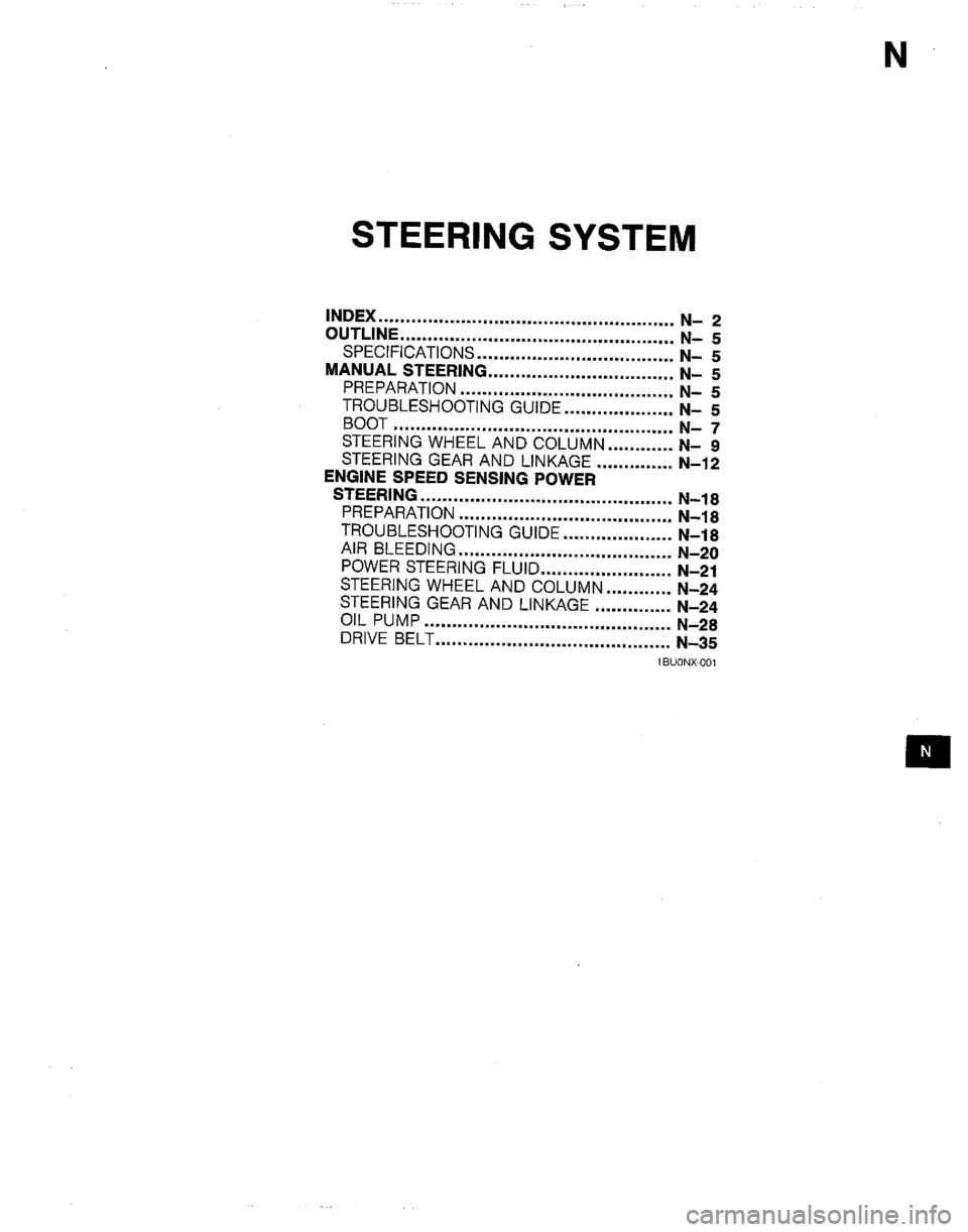 MAZDA B2200 1992  Workshop Manual 