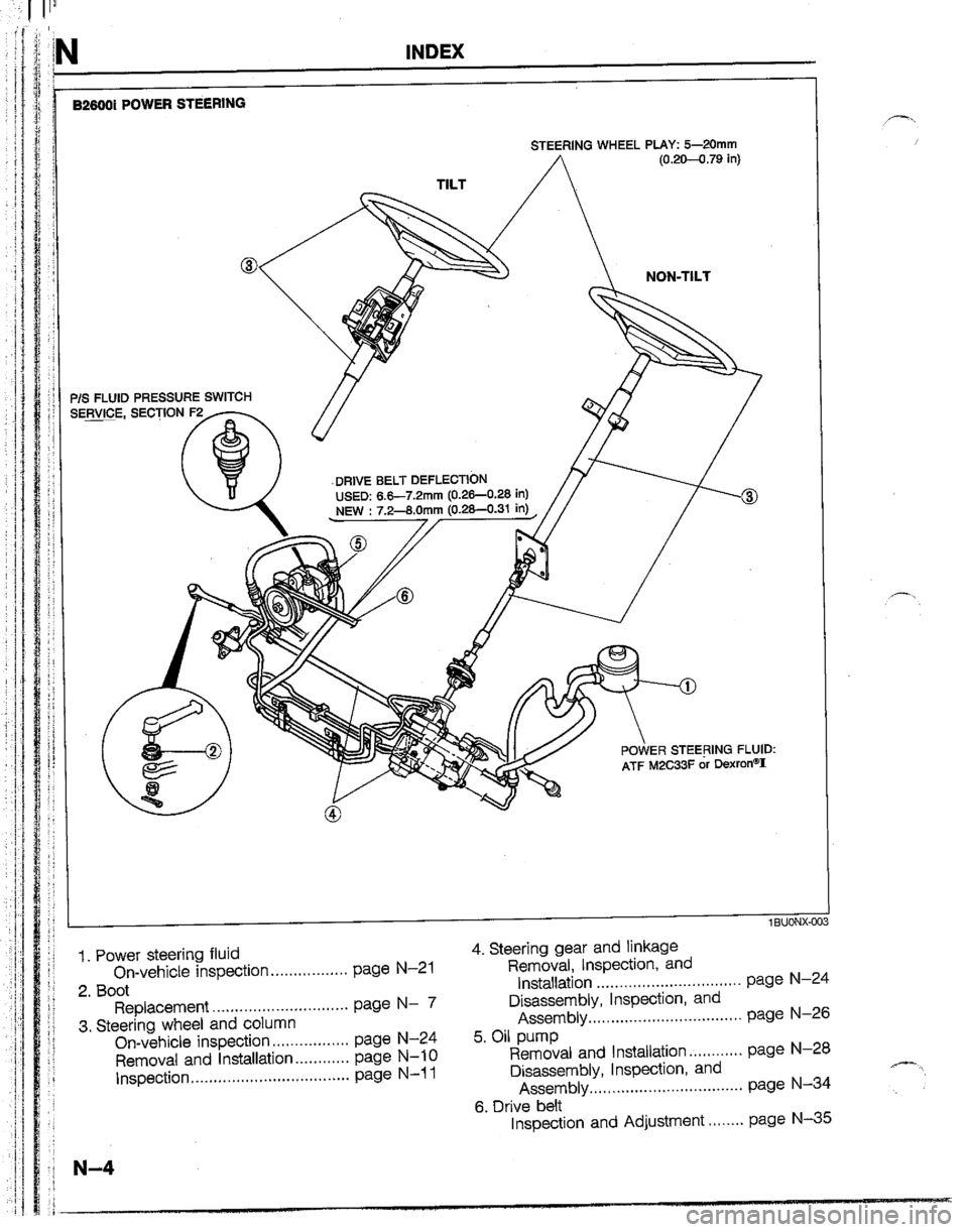 MAZDA B2200 1992  Workshop Manual 
