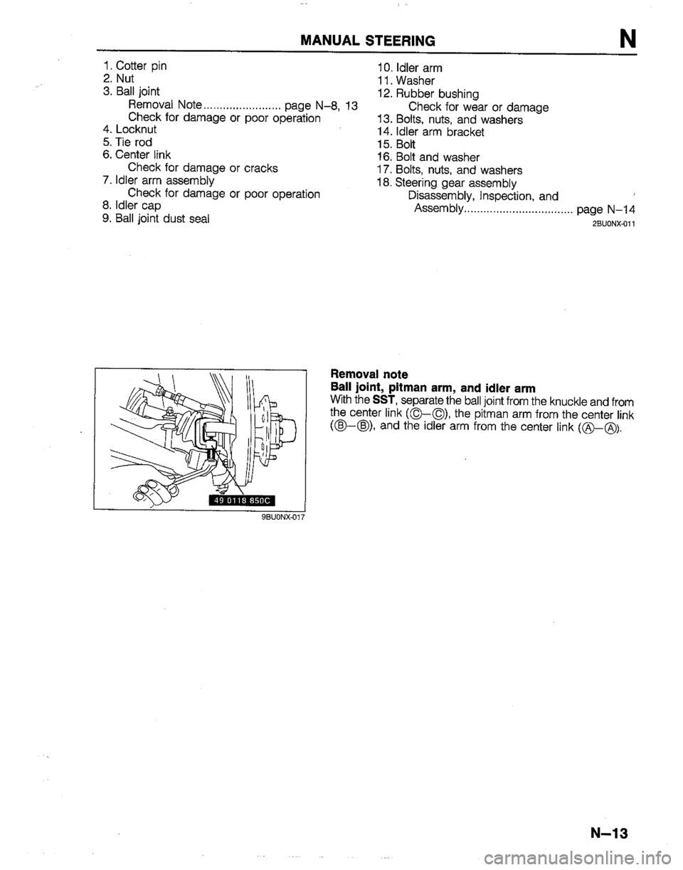 MAZDA B2200 1992  Workshop Manual 