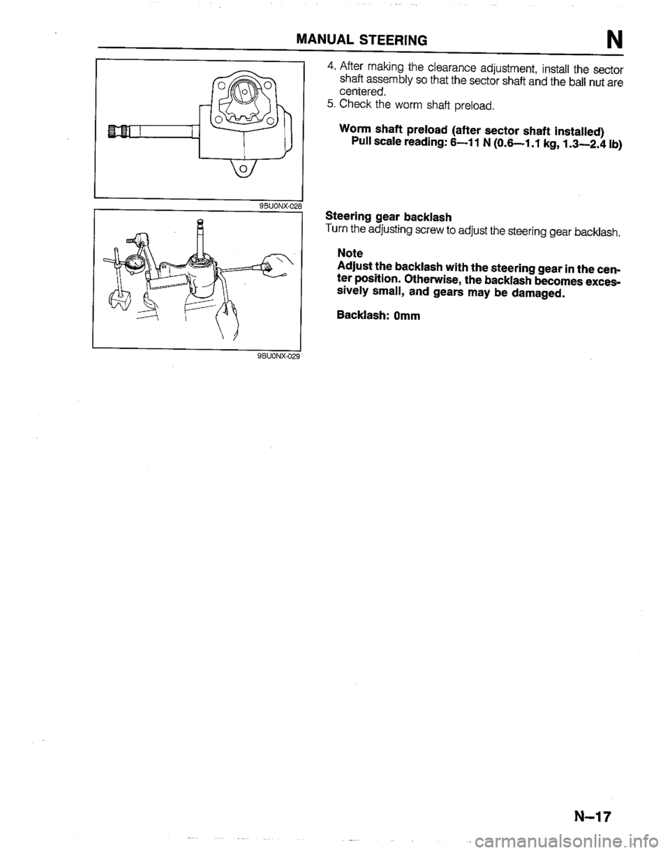 MAZDA B2200 1992  Workshop Manual 