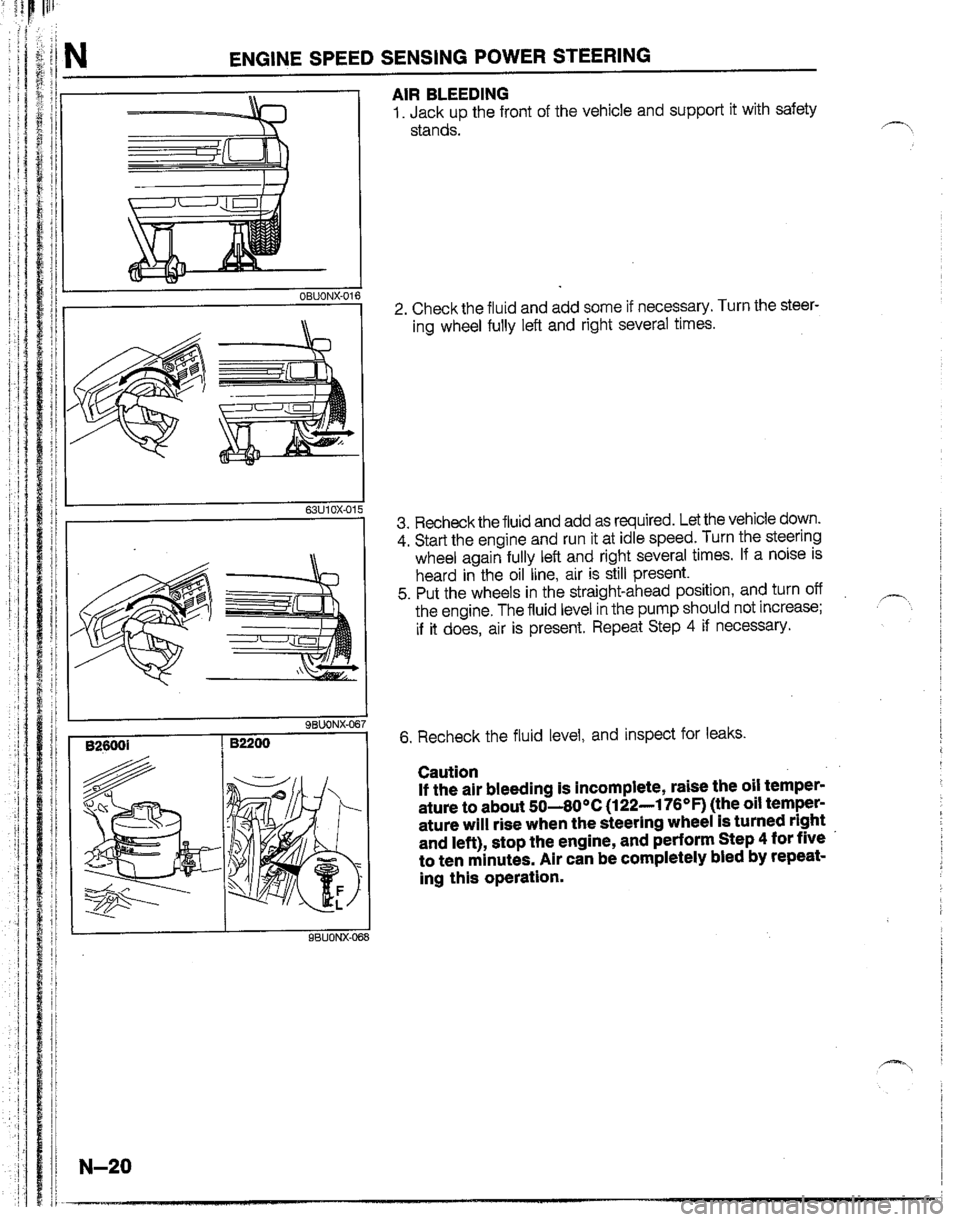 MAZDA B2200 1992  Workshop Manual 