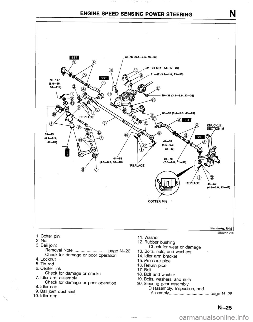 MAZDA B2200 1992  Workshop Manual 