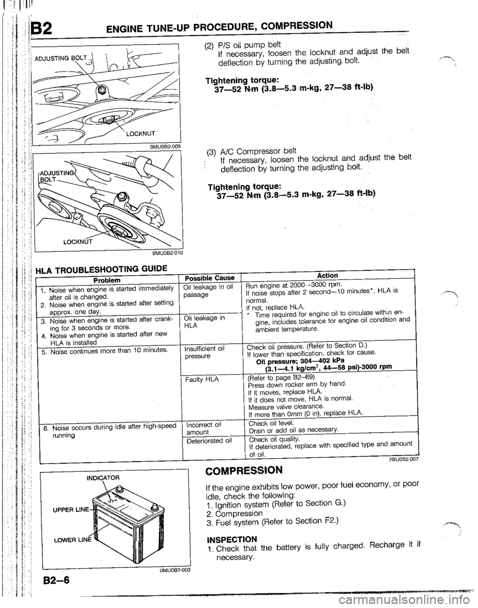 MAZDA B2200 1992  Workshop Manual 