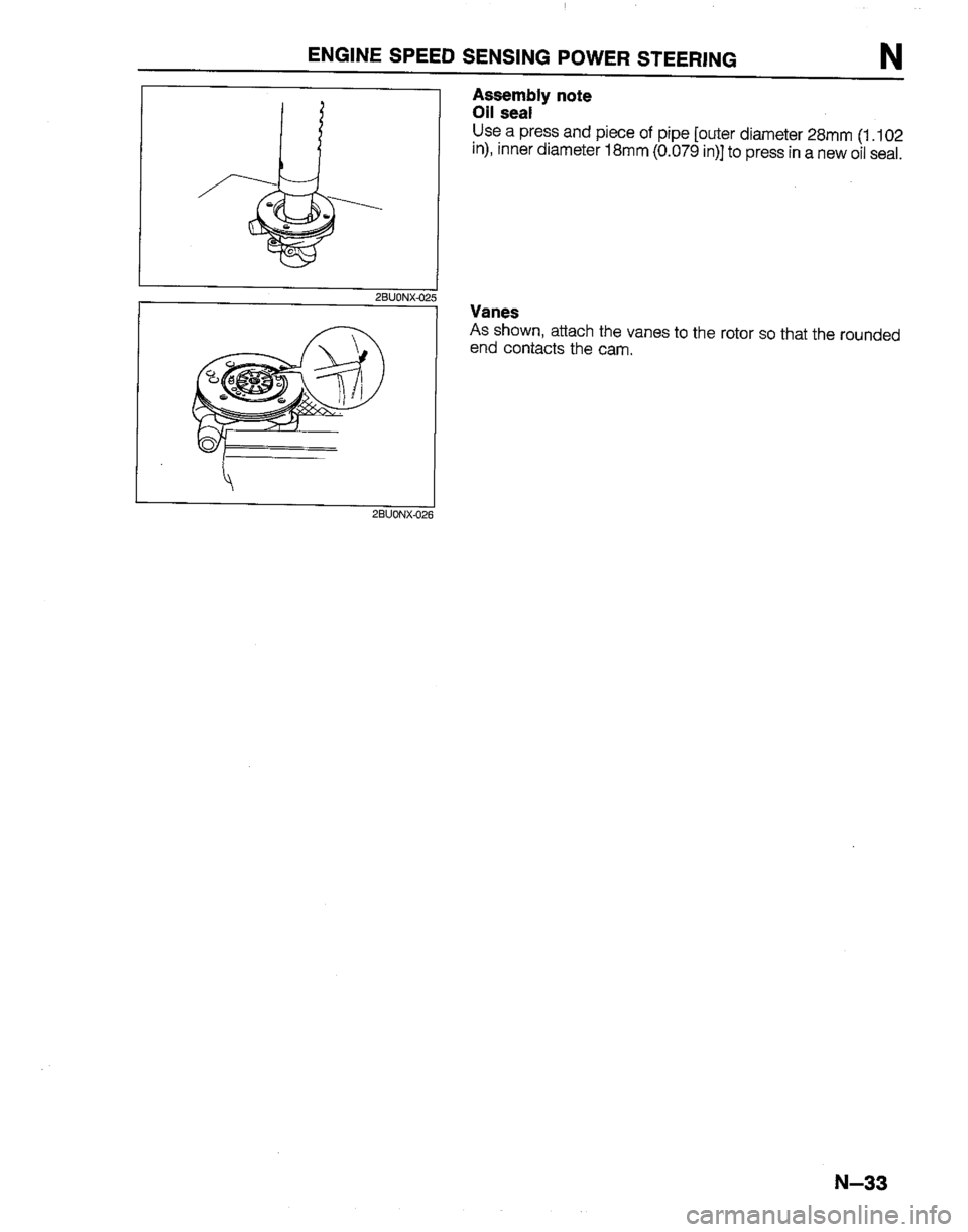 MAZDA B2200 1992  Workshop Manual 