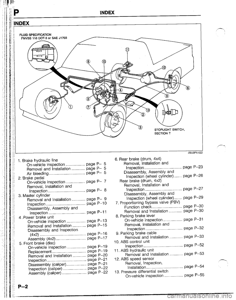 MAZDA B2200 1992  Workshop Manual 