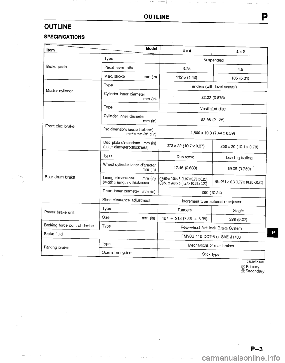MAZDA B2200 1992  Workshop Manual 