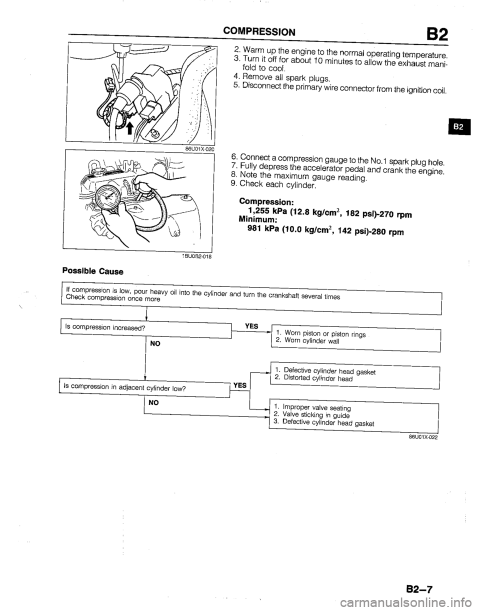 MAZDA B2200 1992  Workshop Manual 