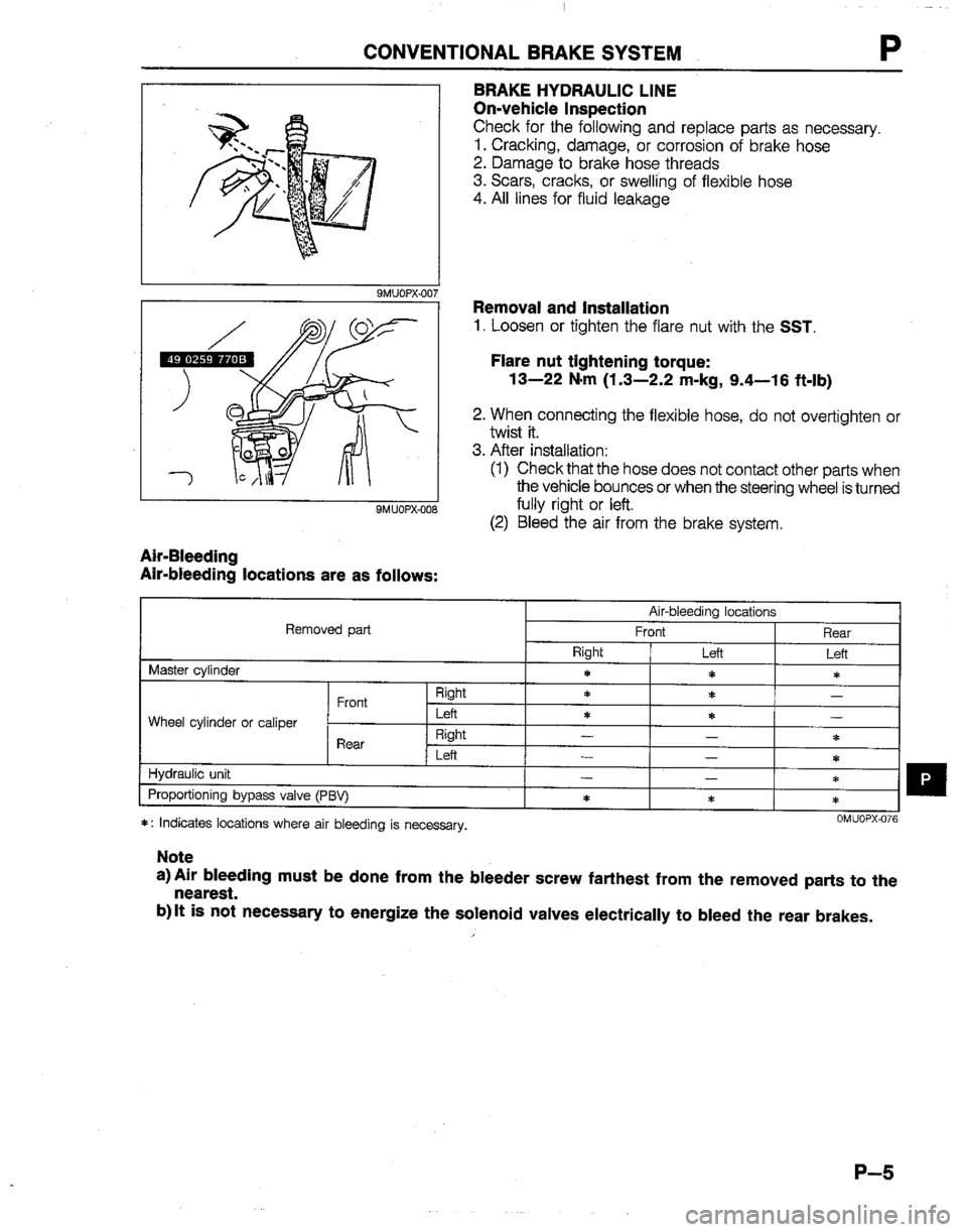 MAZDA B2200 1992  Workshop Manual 
