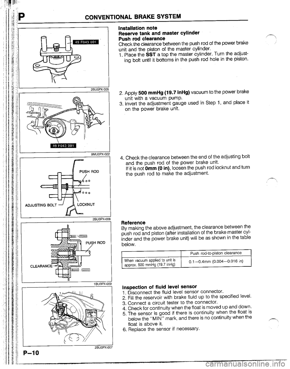 MAZDA B2200 1992  Workshop Manual 
