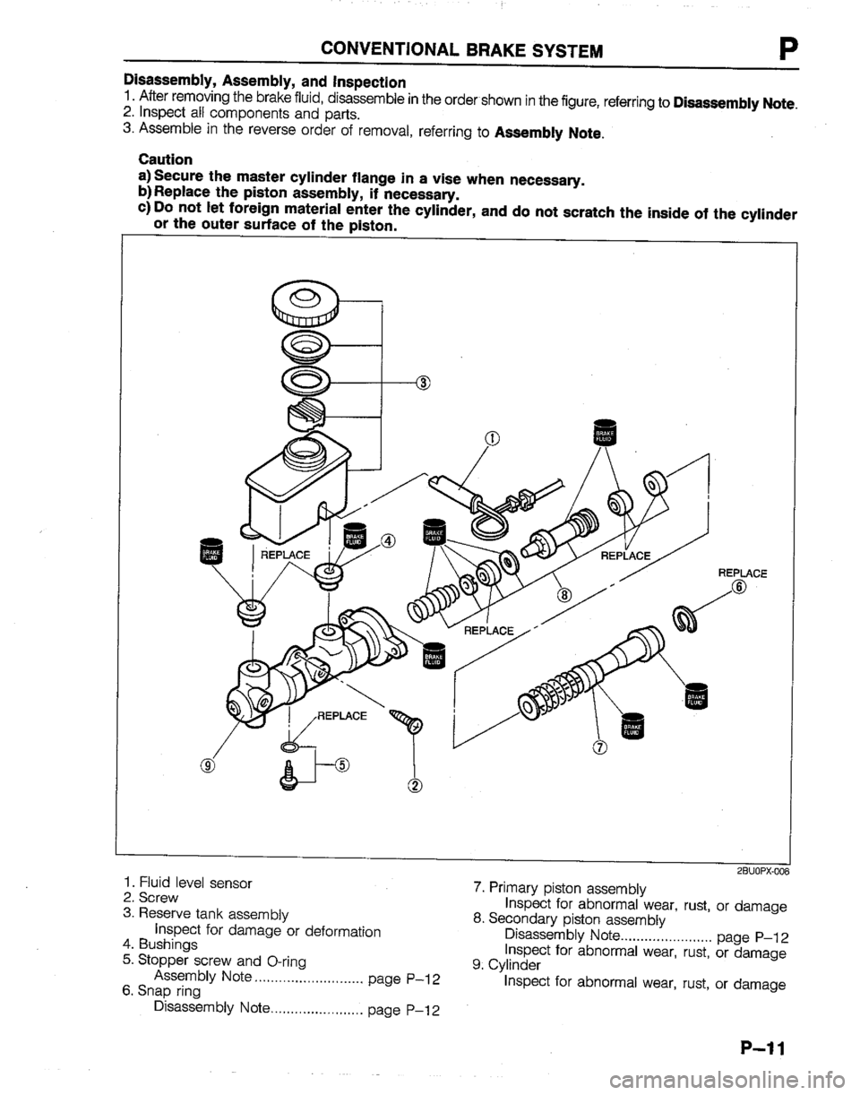 MAZDA B2200 1992  Workshop Manual 