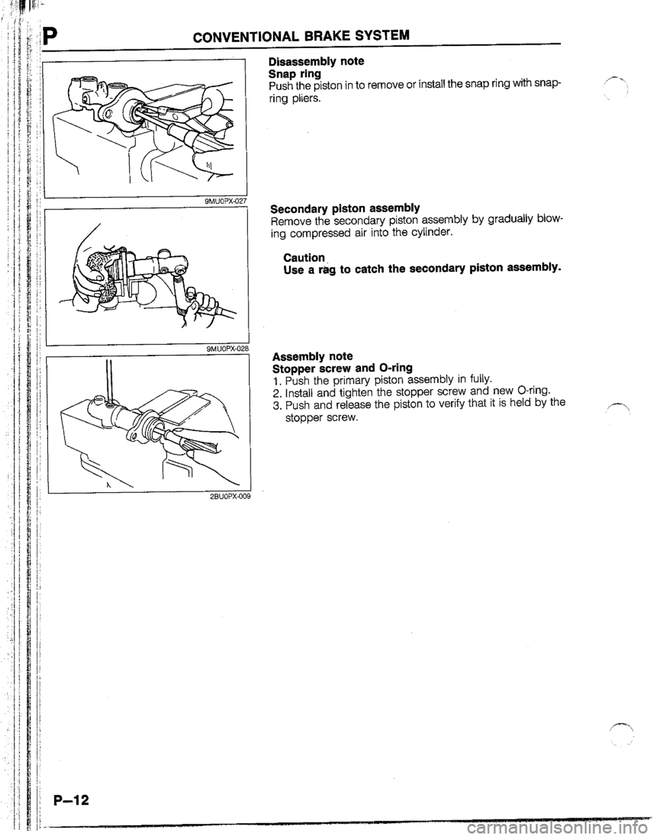 MAZDA B2200 1992  Workshop Manual 