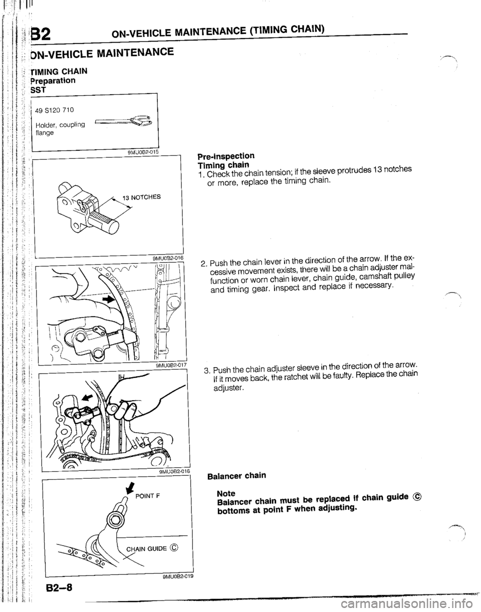 MAZDA B2200 1992  Workshop Manual 
