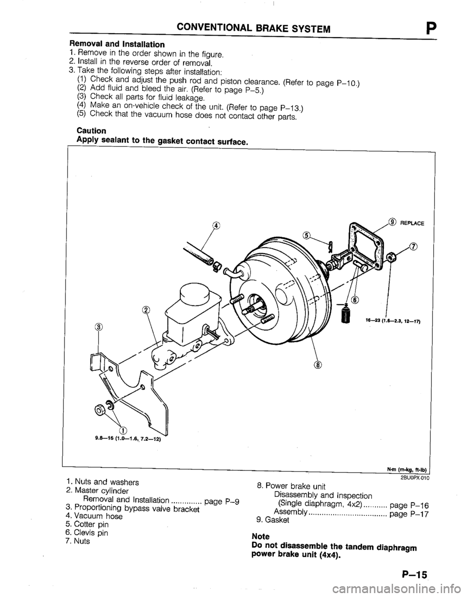 MAZDA B2200 1992  Workshop Manual 
