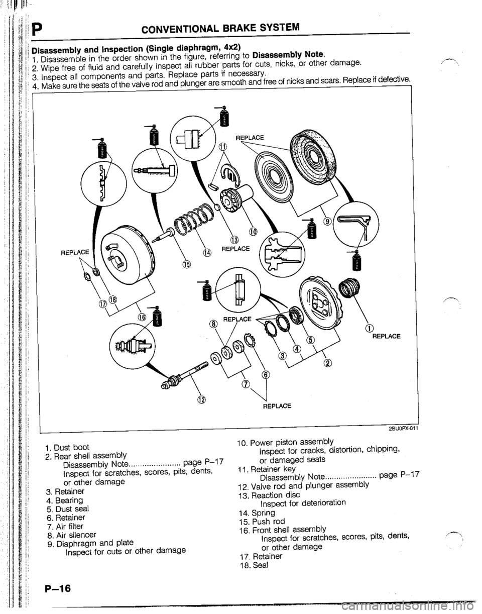 MAZDA B2200 1992  Workshop Manual 