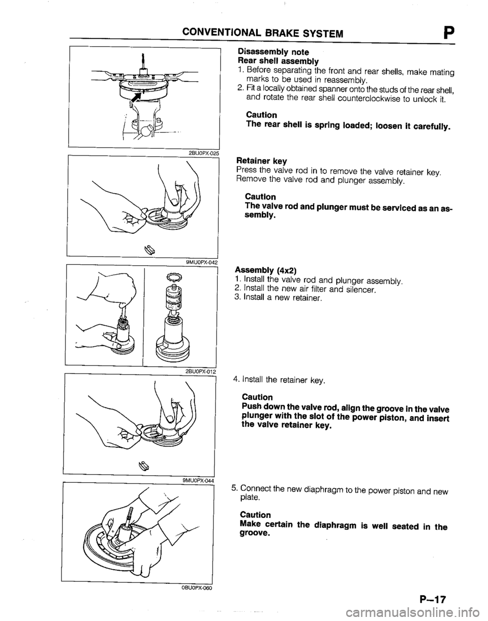 MAZDA B2200 1992  Workshop Manual 