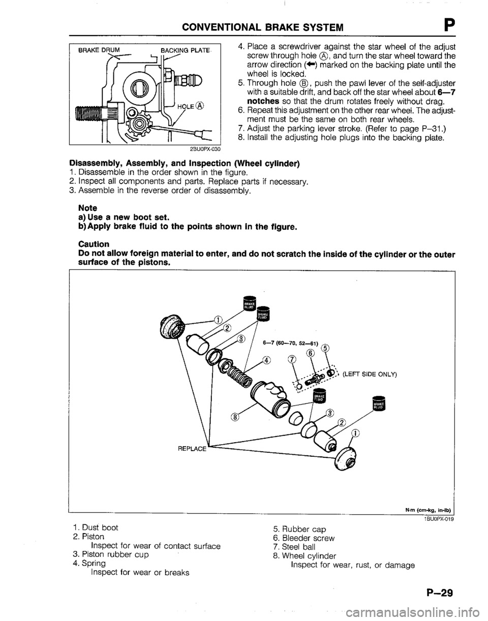 MAZDA B2200 1992  Workshop Manual 