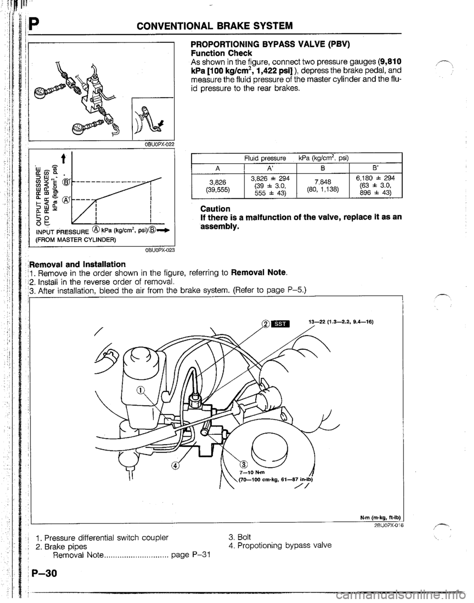 MAZDA B2200 1992  Workshop Manual 
