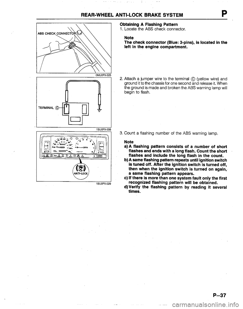 MAZDA B2200 1992  Workshop Manual 
