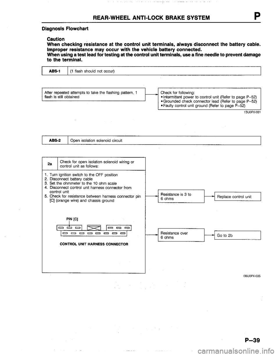 MAZDA B2200 1992  Workshop Manual 