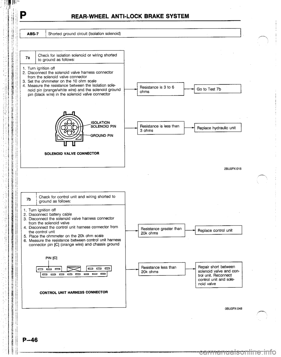 MAZDA B2200 1992  Workshop Manual 