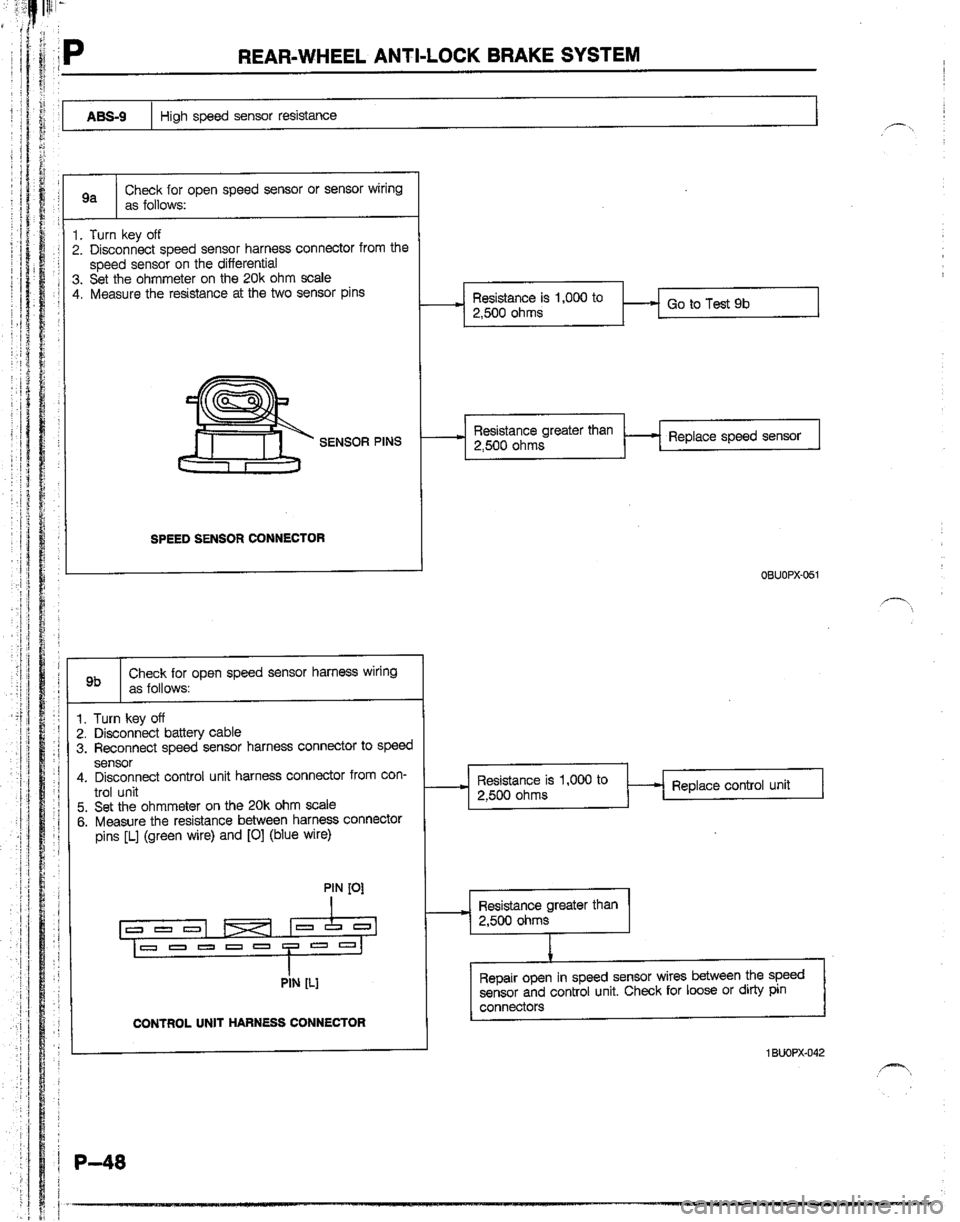 MAZDA B2200 1992  Workshop Manual 
