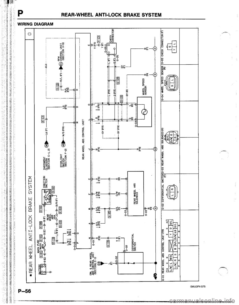 MAZDA B2200 1992  Workshop Manual 
