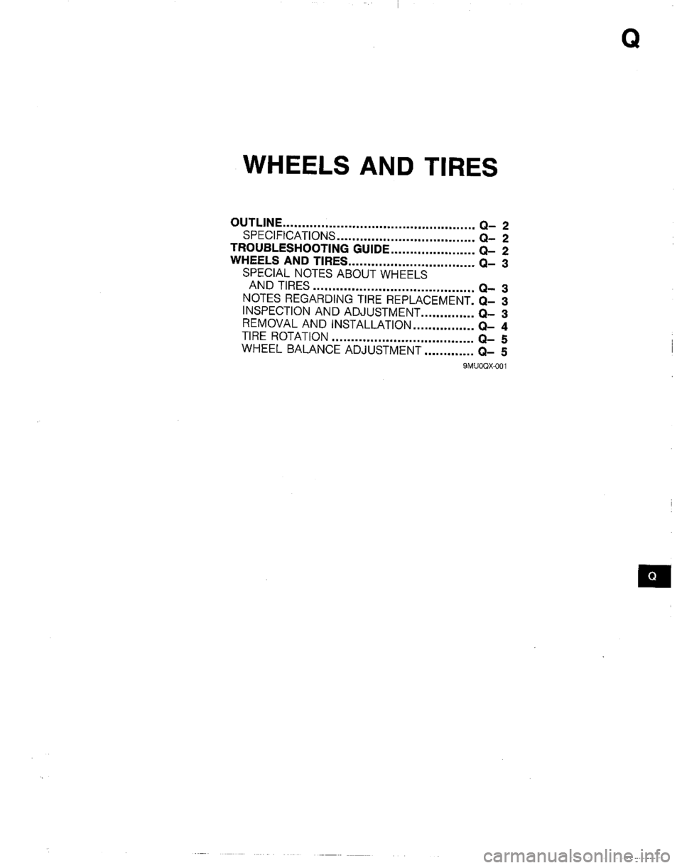 MAZDA B2200 1992  Workshop Manual 