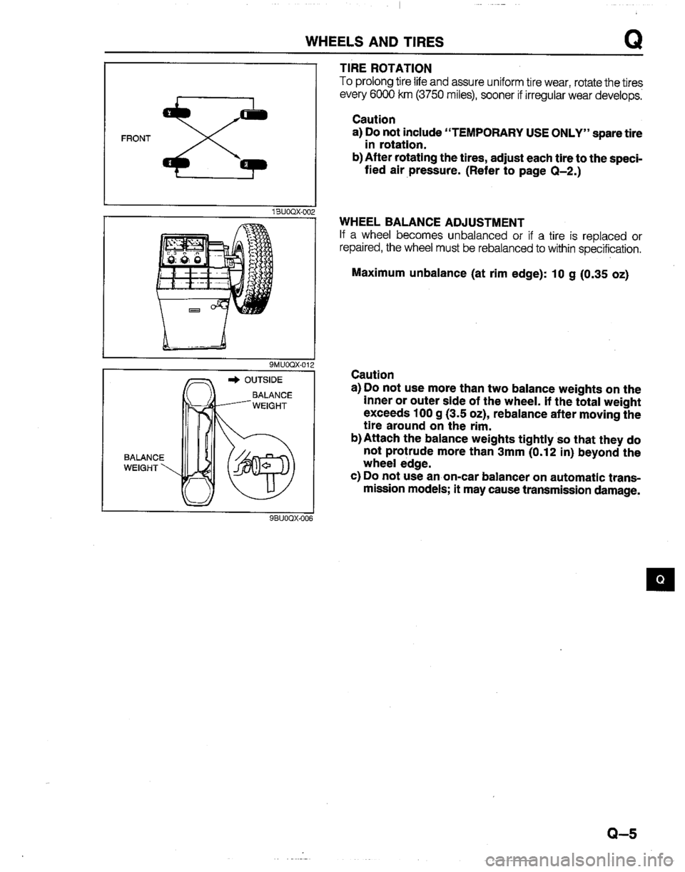 MAZDA B2200 1992  Workshop Manual 