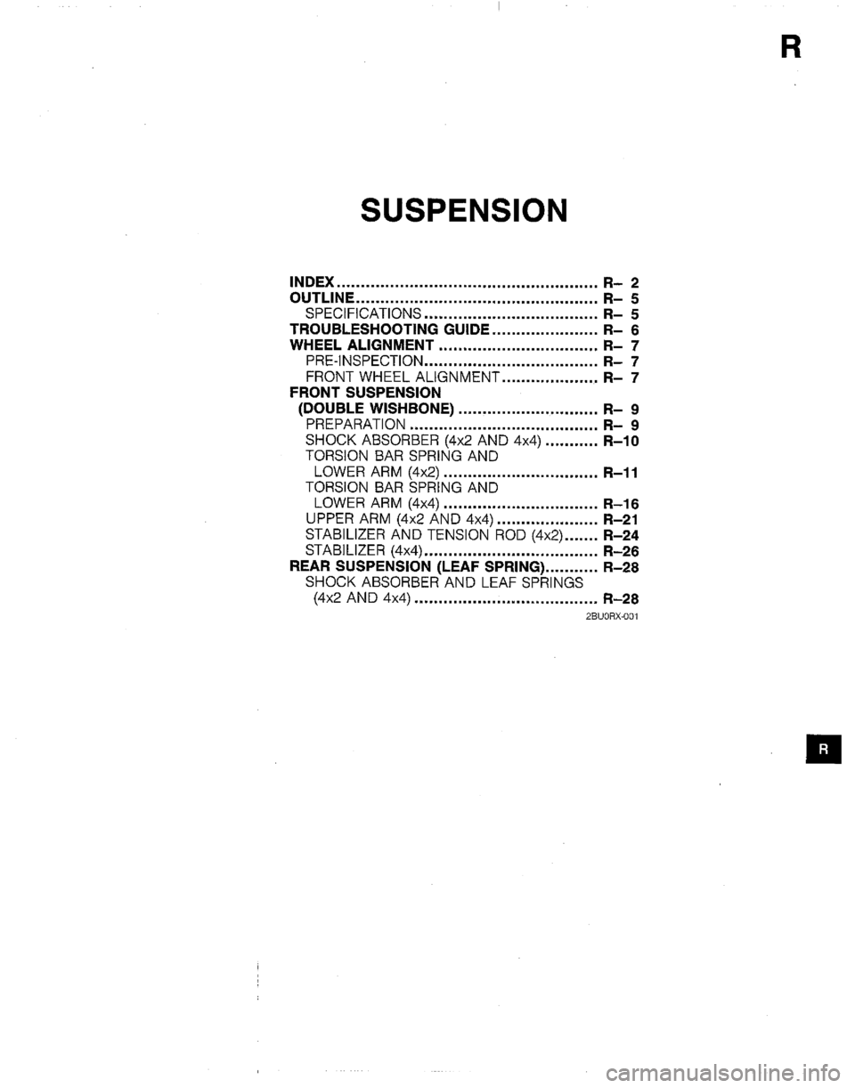 MAZDA B2200 1992  Workshop Manual 