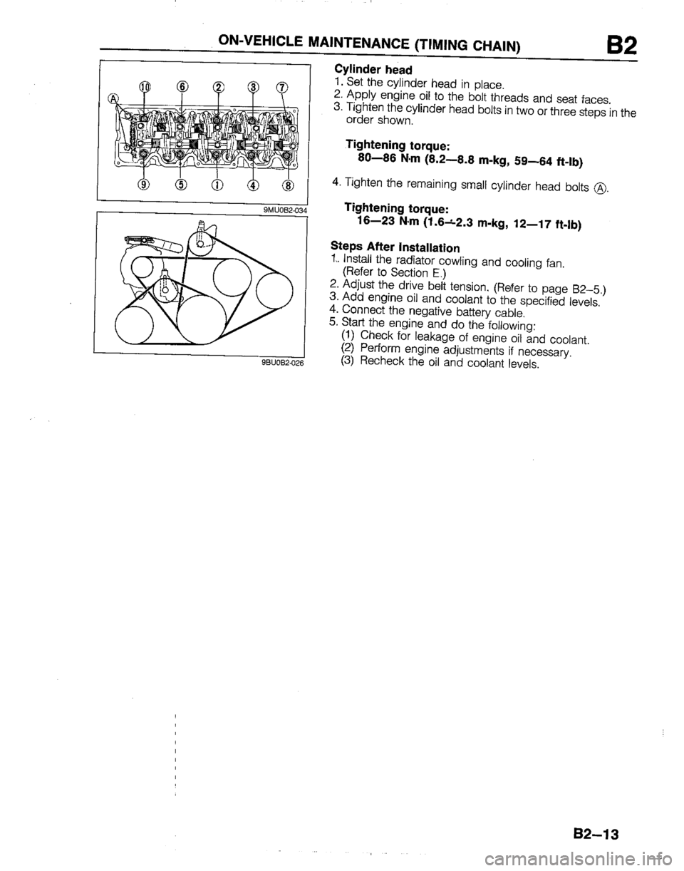 MAZDA B2200 1992  Workshop Manual 