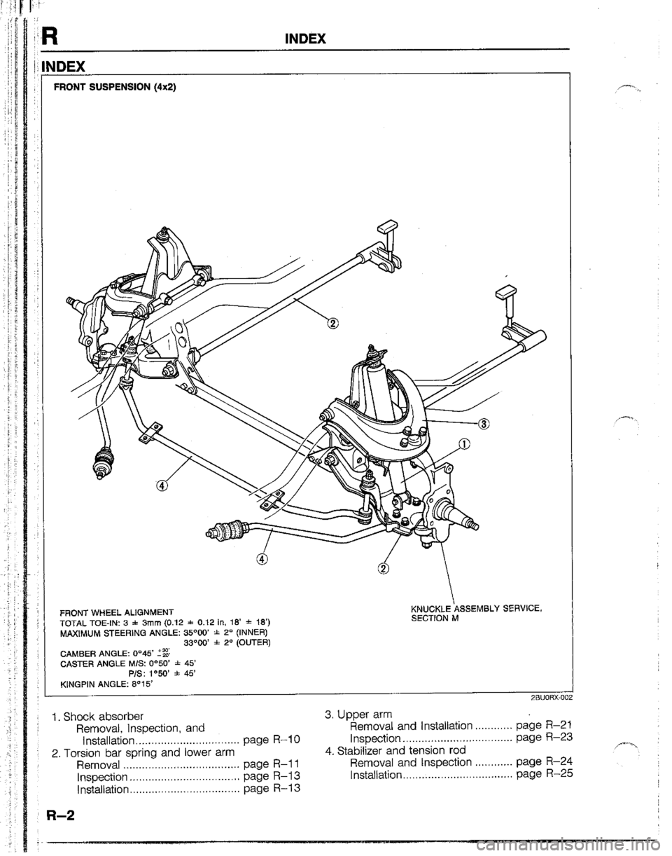 MAZDA B2200 1992  Workshop Manual 