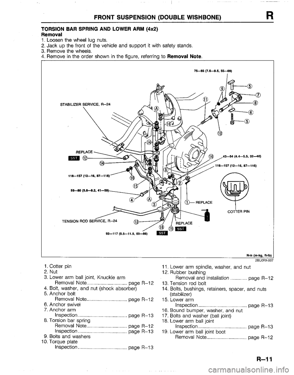 MAZDA B2200 1992  Workshop Manual 