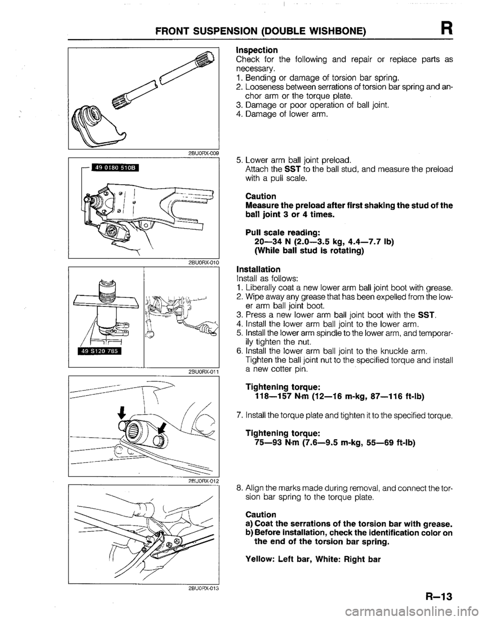 MAZDA B2200 1992  Workshop Manual 