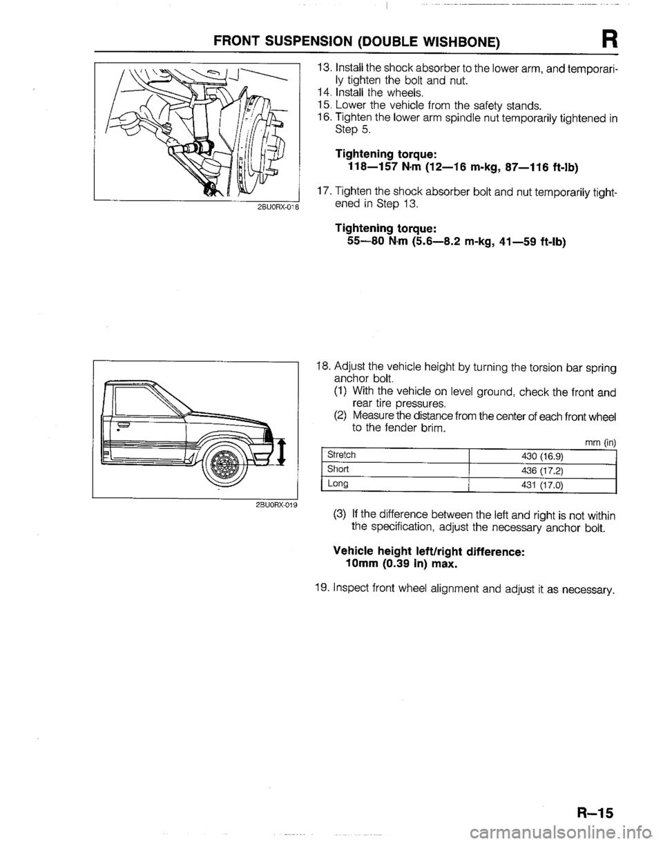MAZDA B2200 1992  Workshop Manual 