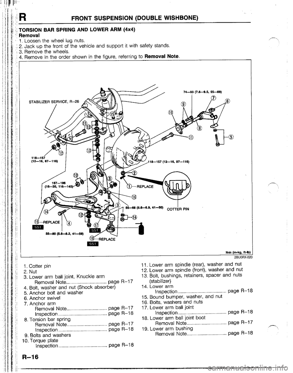 MAZDA B2200 1992  Workshop Manual 
