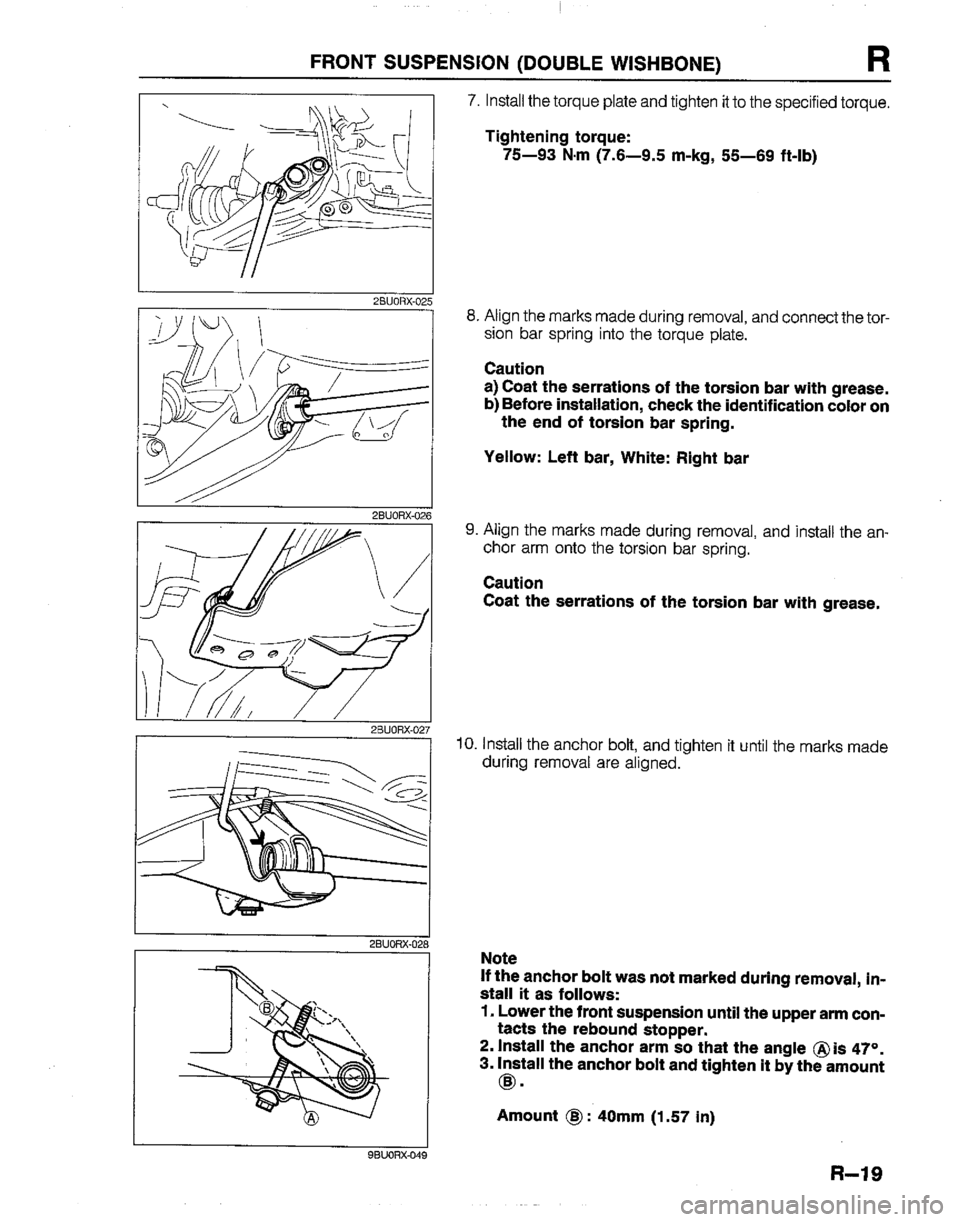 MAZDA B2200 1992  Workshop Manual 