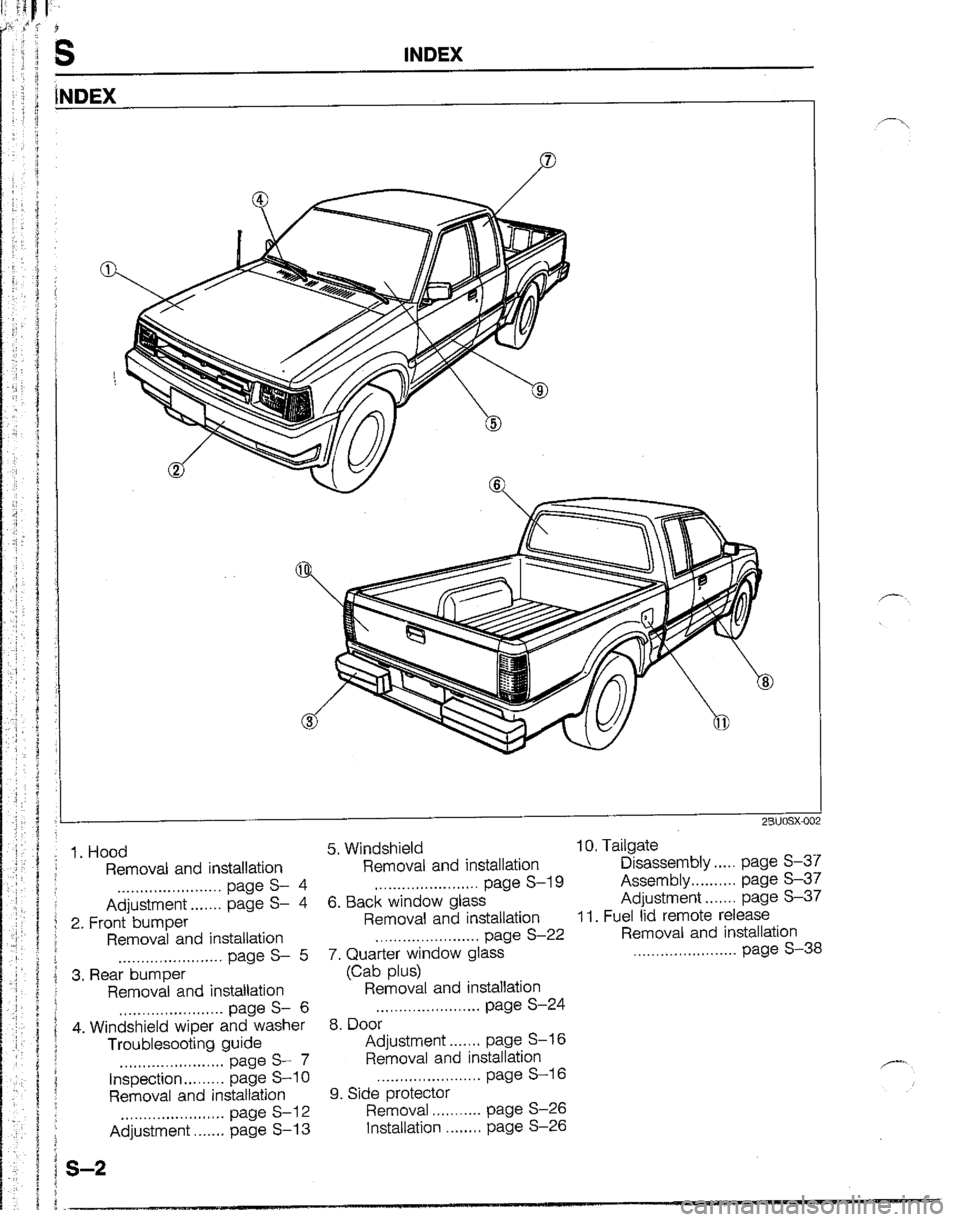 MAZDA B2200 1992  Workshop Manual 