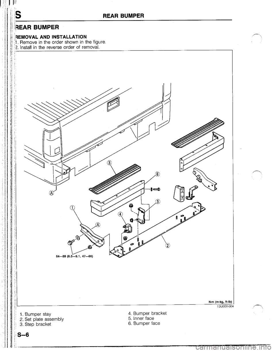 MAZDA B2200 1992  Workshop Manual 