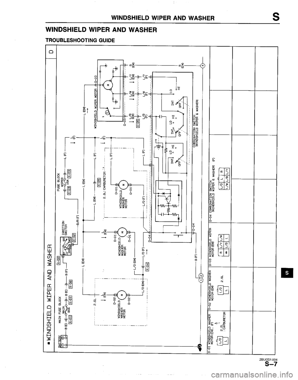 MAZDA B2200 1992  Workshop Manual 