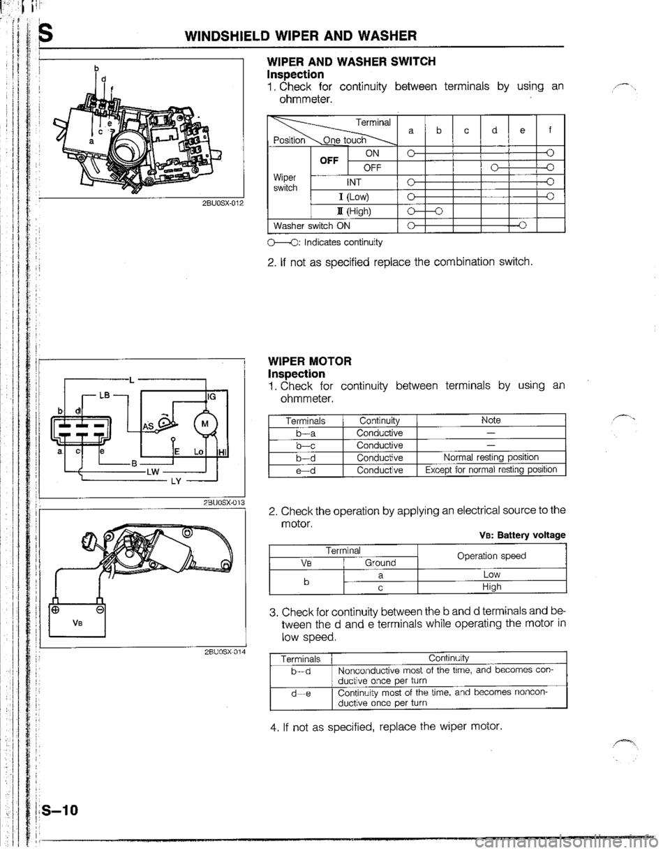 MAZDA B2200 1992  Workshop Manual 
