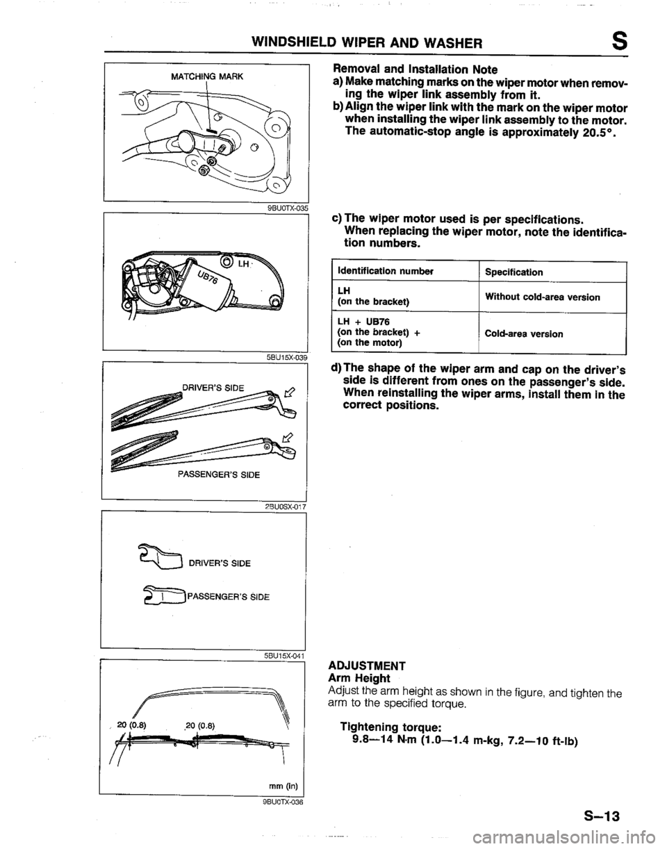 MAZDA B2200 1992  Workshop Manual 
