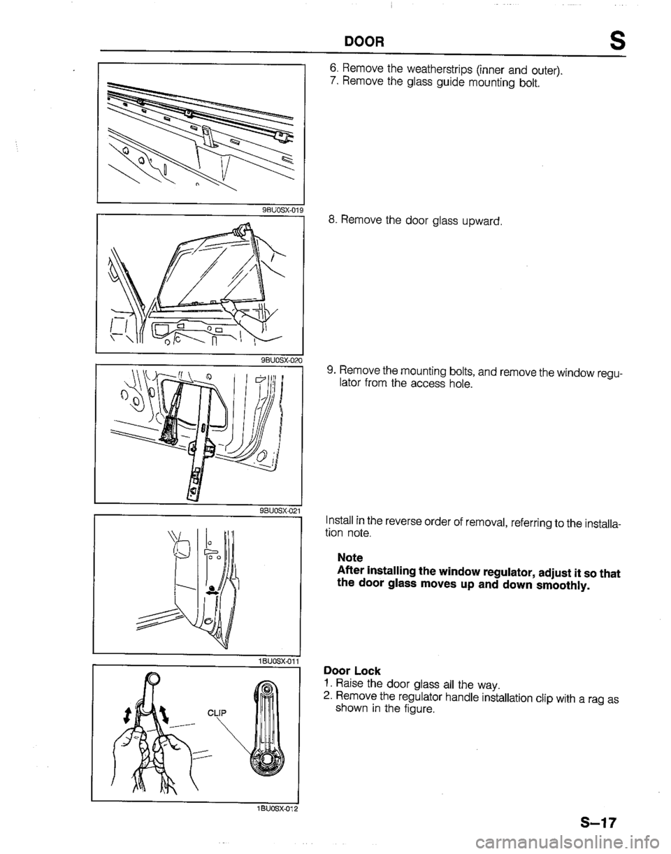 MAZDA B2200 1992  Workshop Manual 