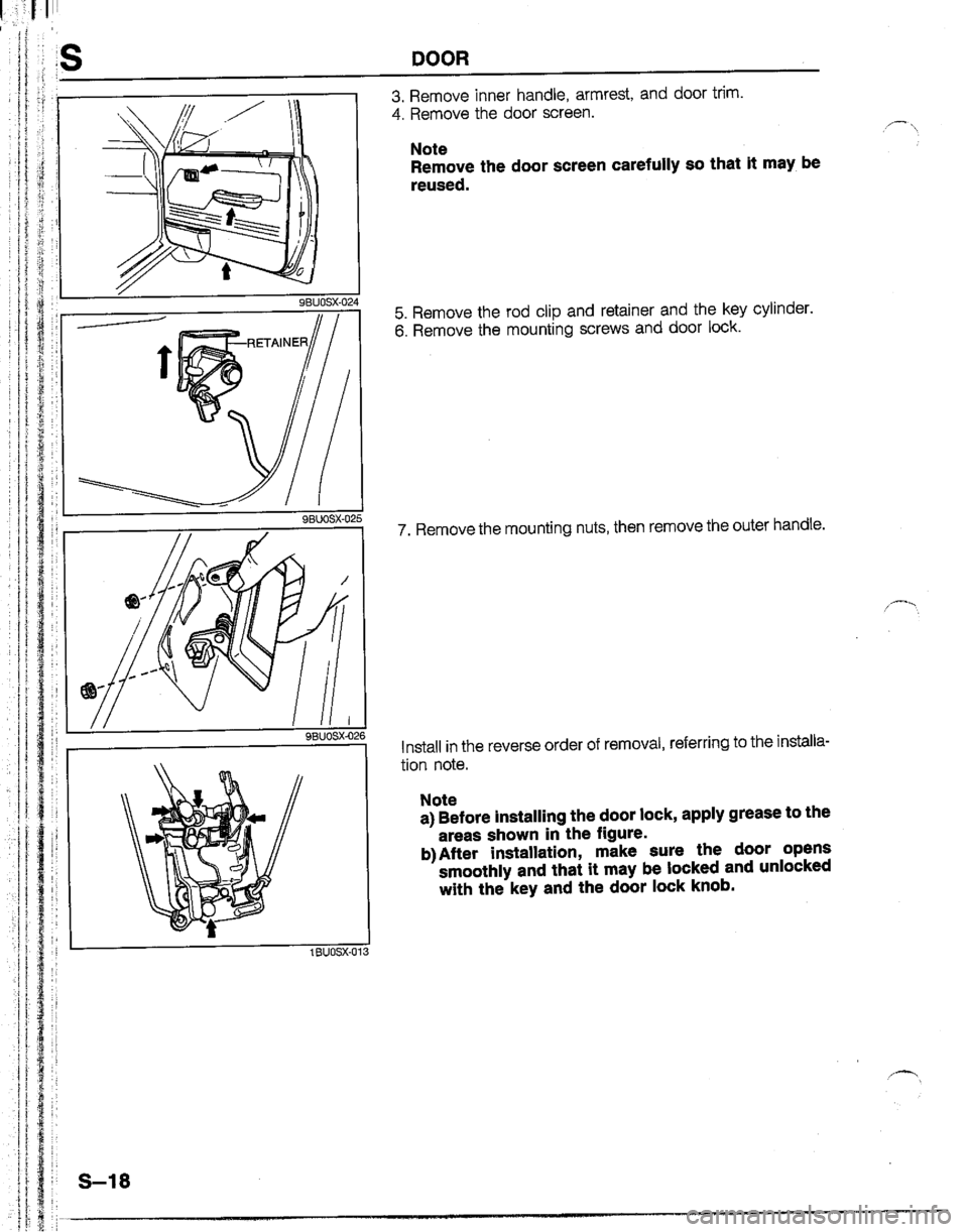 MAZDA B2200 1992  Workshop Manual 